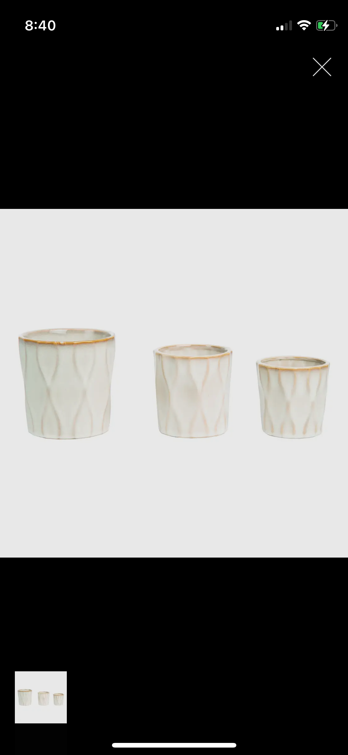 Off-White Wavy Planter-Lg