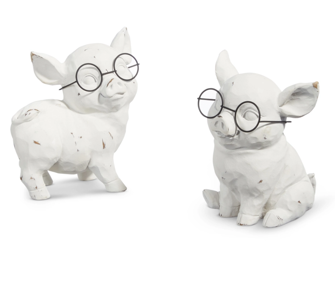 6.5” Pig With Glasses