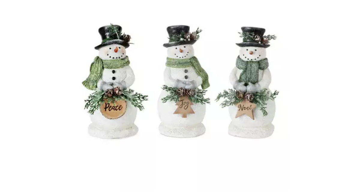8.25 high resin snowman
