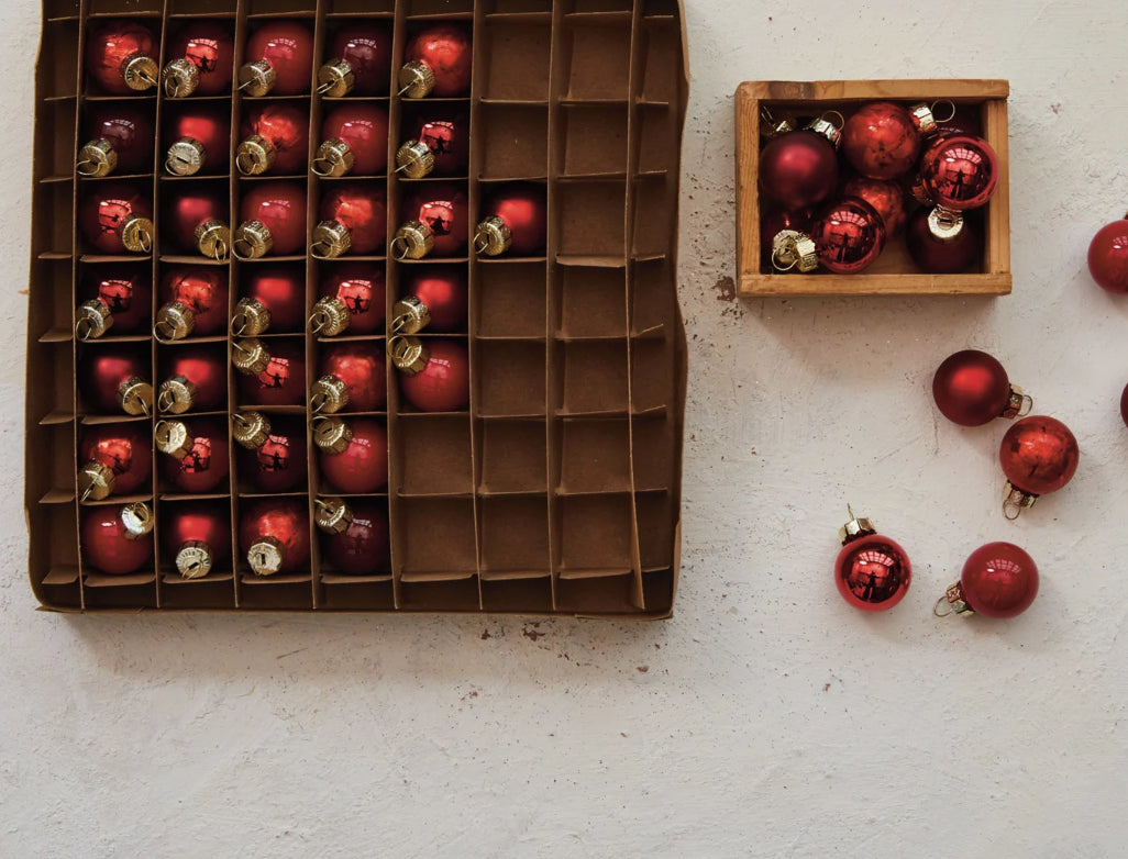 Red Glass Ball Ornaments