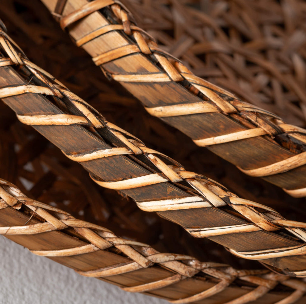 11.75” Round Woven Tray