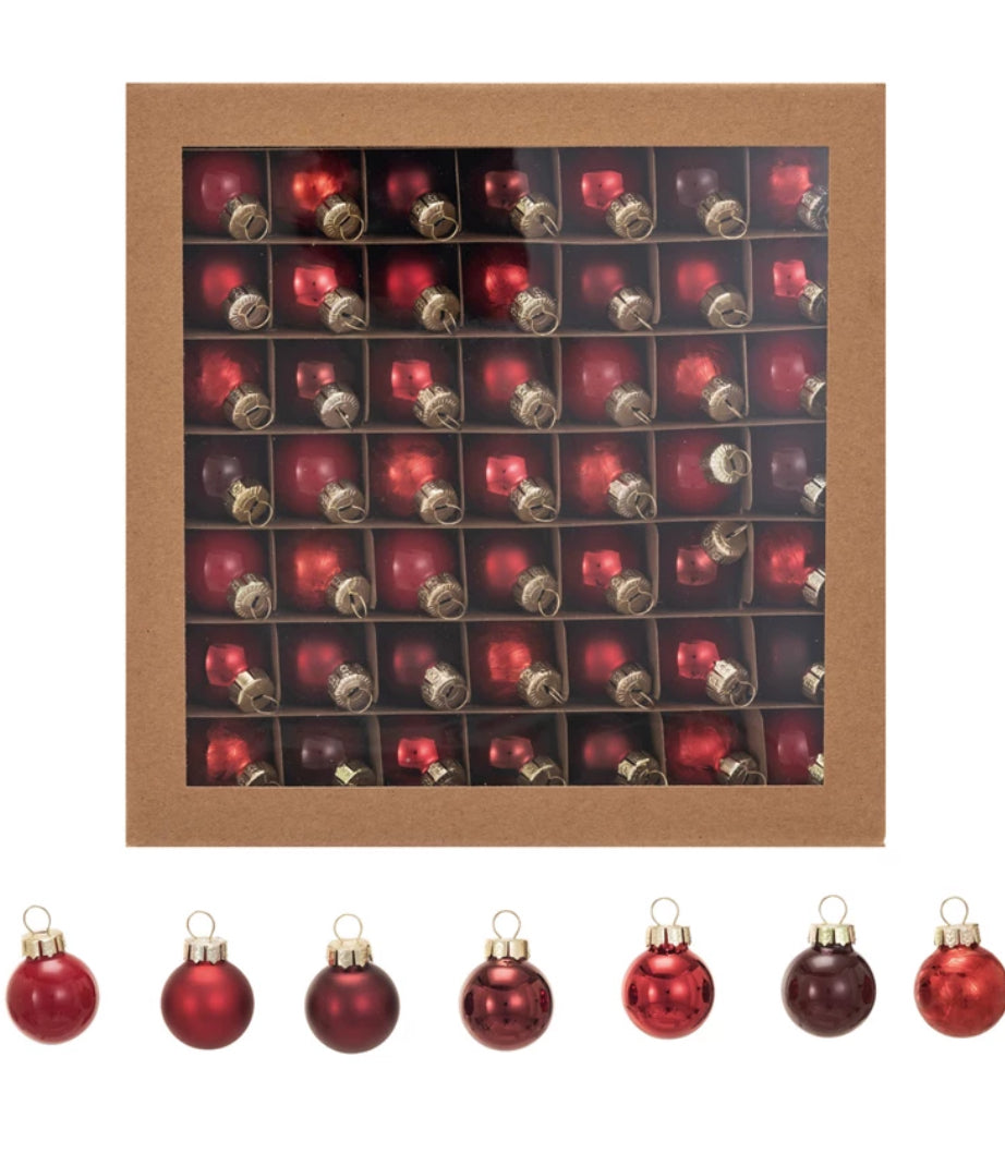Red Glass Ball Ornaments