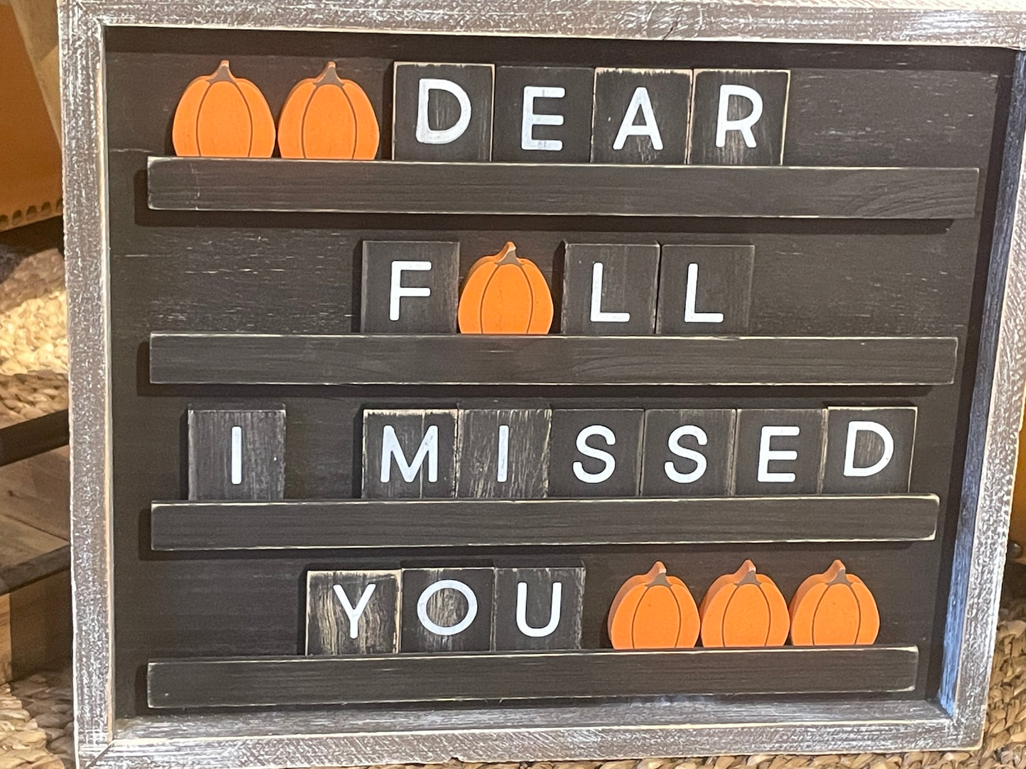 Pumpkins Letter-Board Shapes set/6