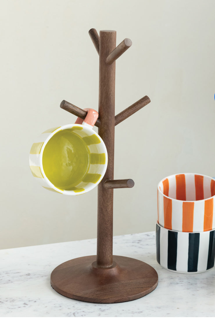 Mango Wood Mug Holder
