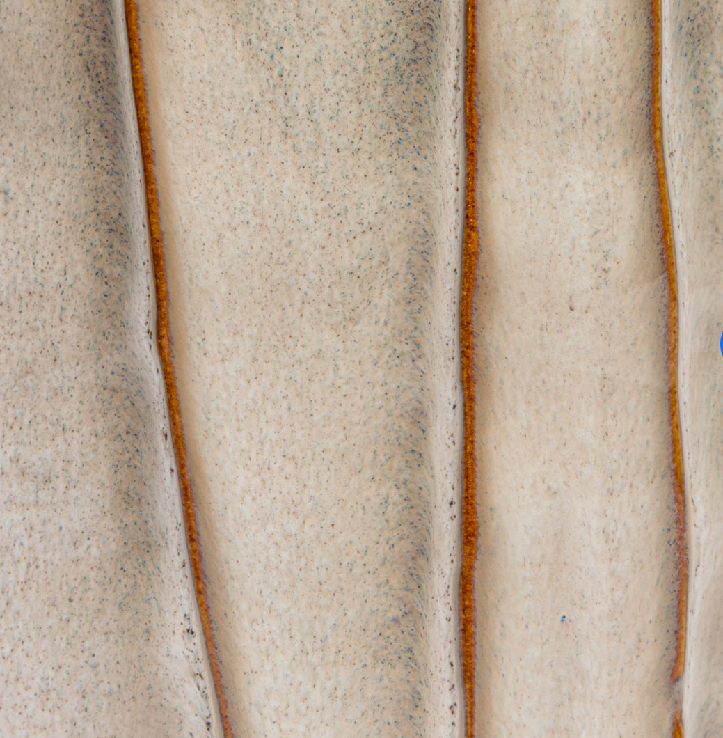 Stoneware Pleated Planter