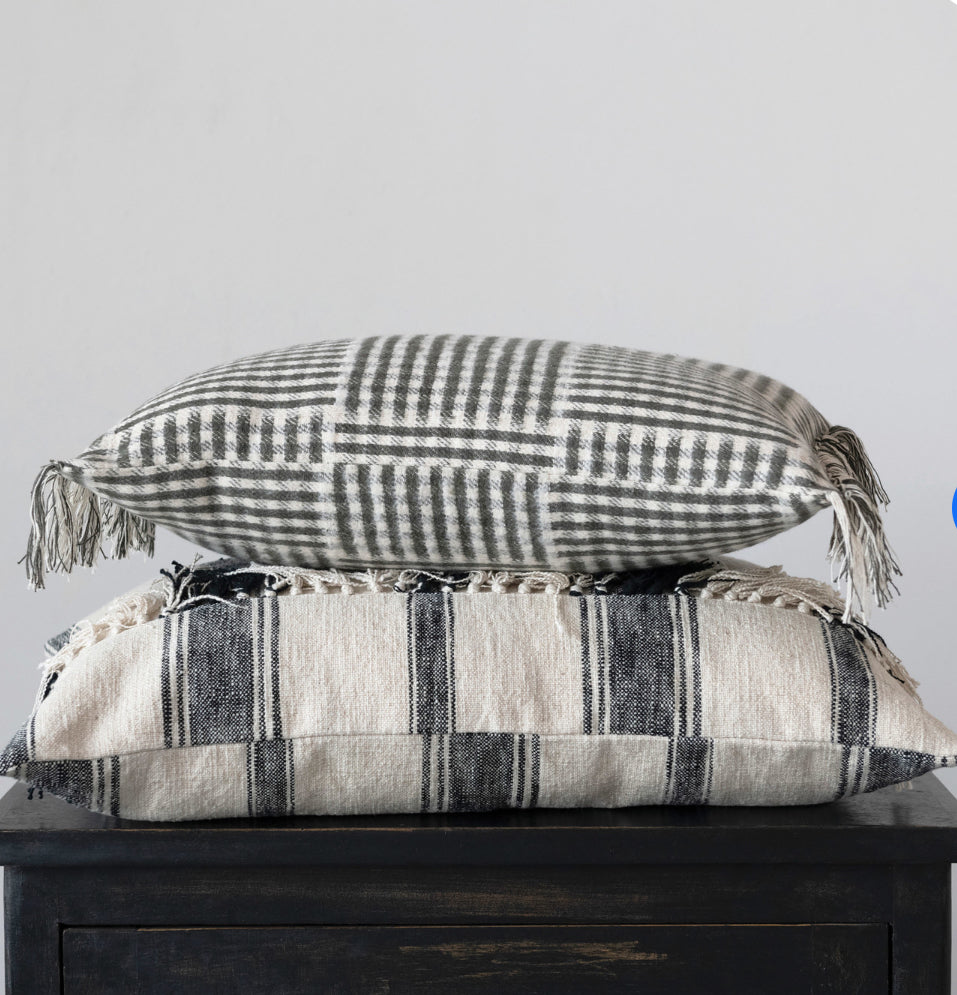 Cotton Flannel Lumbar Pillow