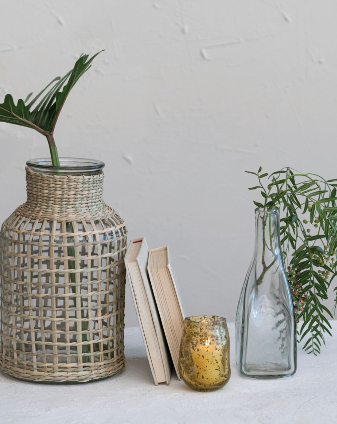 Hand-Blown Glass Organic Shaped Vase