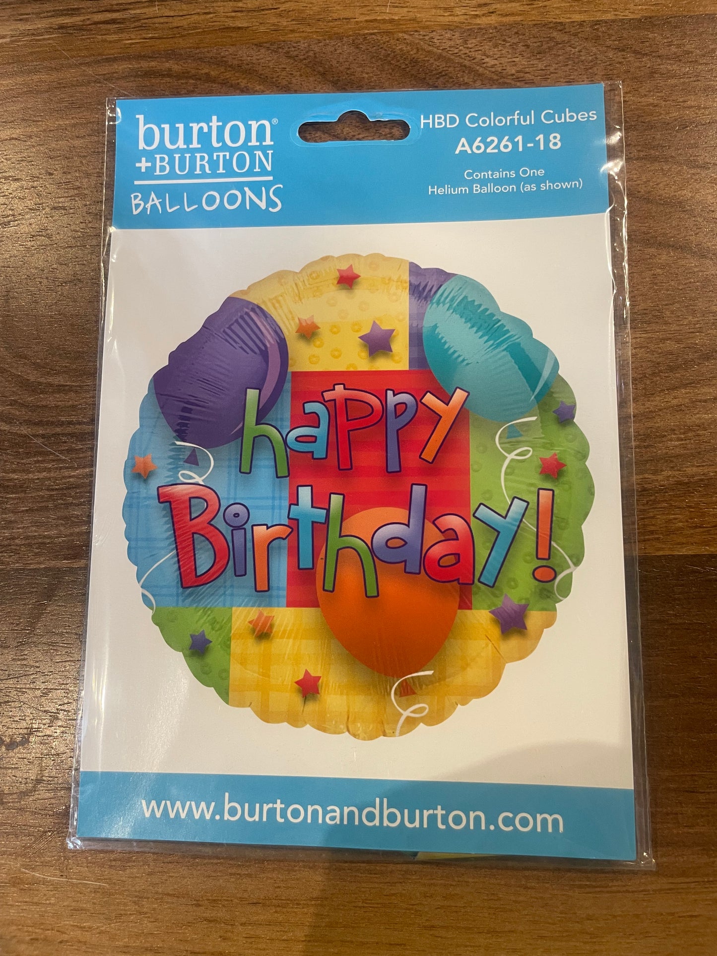 18” Happy Birthday Mylar Balloon