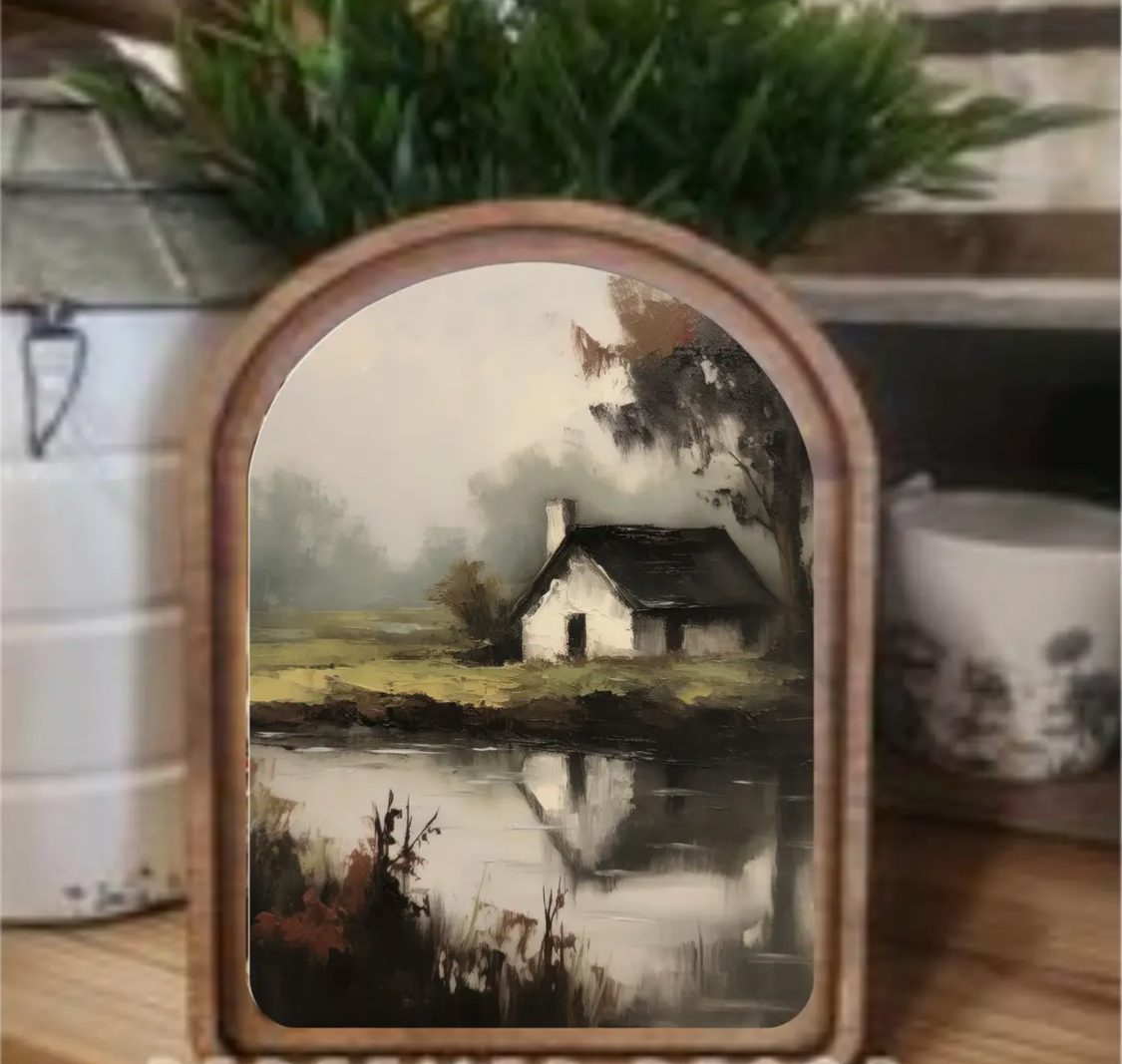 6” x 8” Arch Top Cottage Pond Framed Arch
