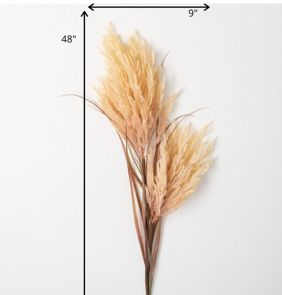 faux Dried Champagne Reed Stem