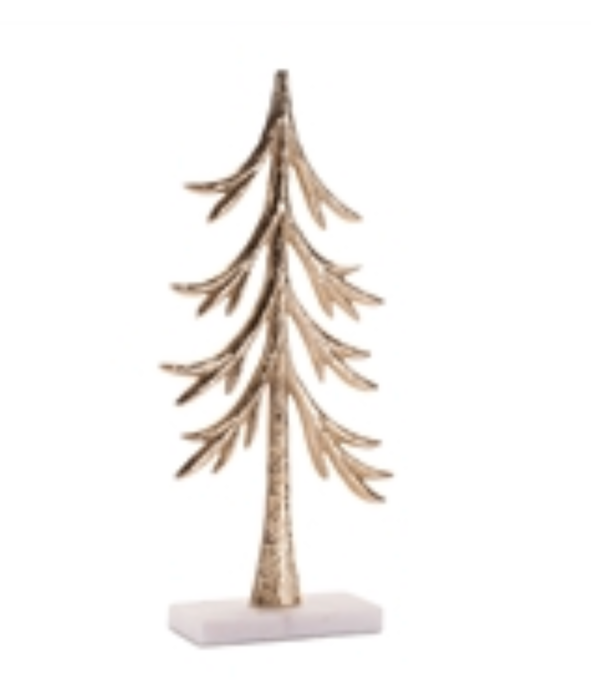 12.5”H Aluminum/Marble Tree