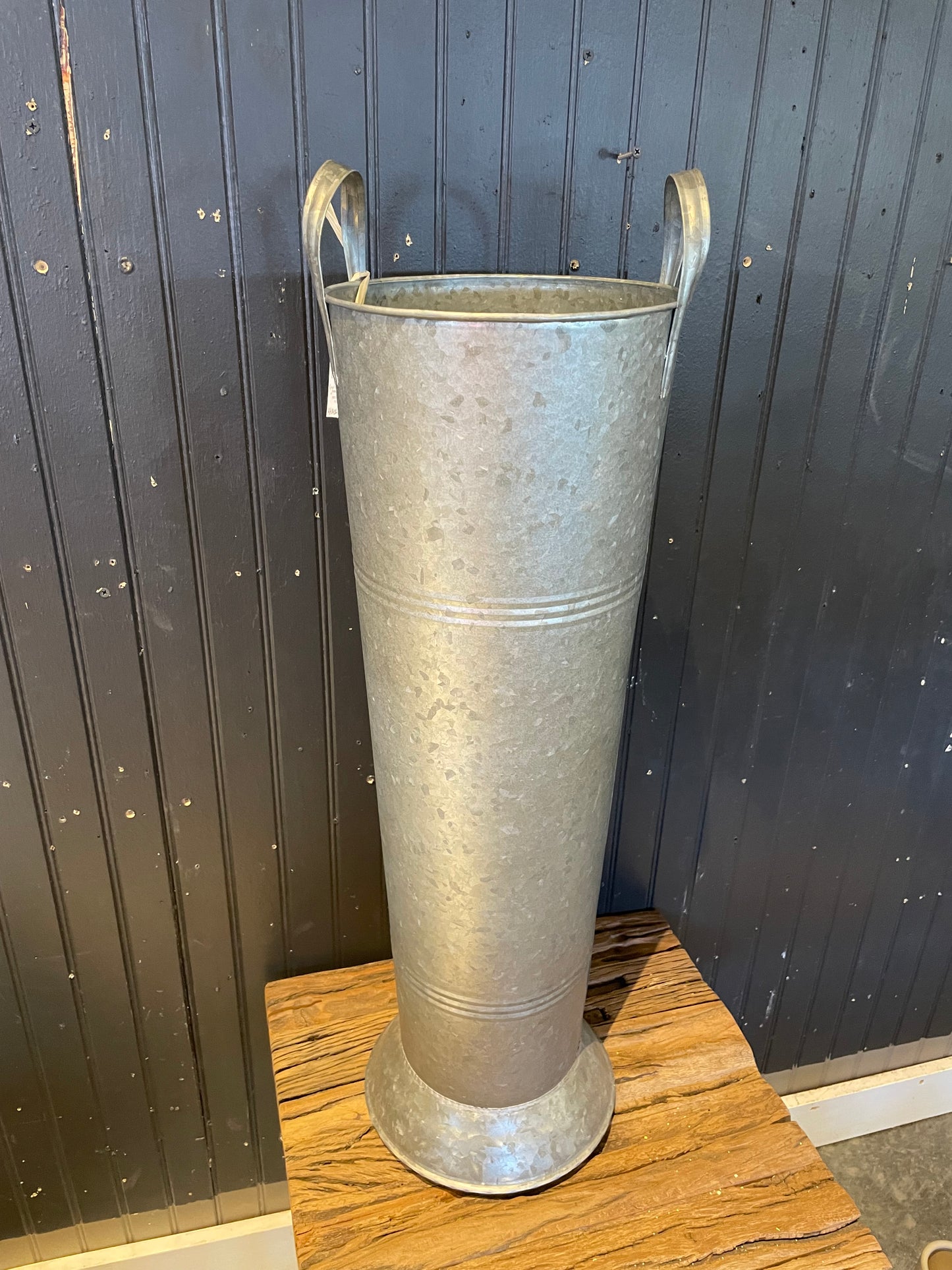 Galvanized Floor Bucket w/Metal Handles