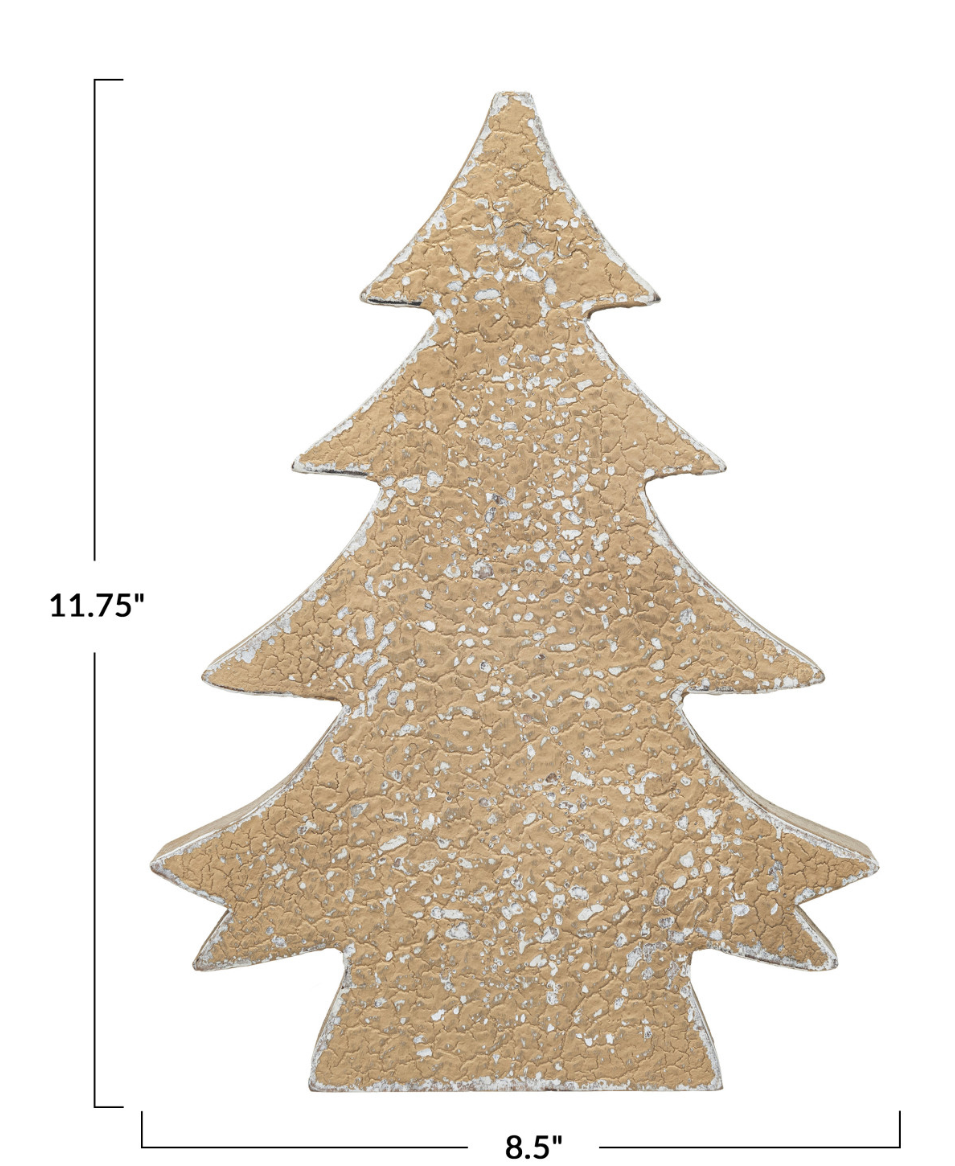 Distressed Gold Finish Tree