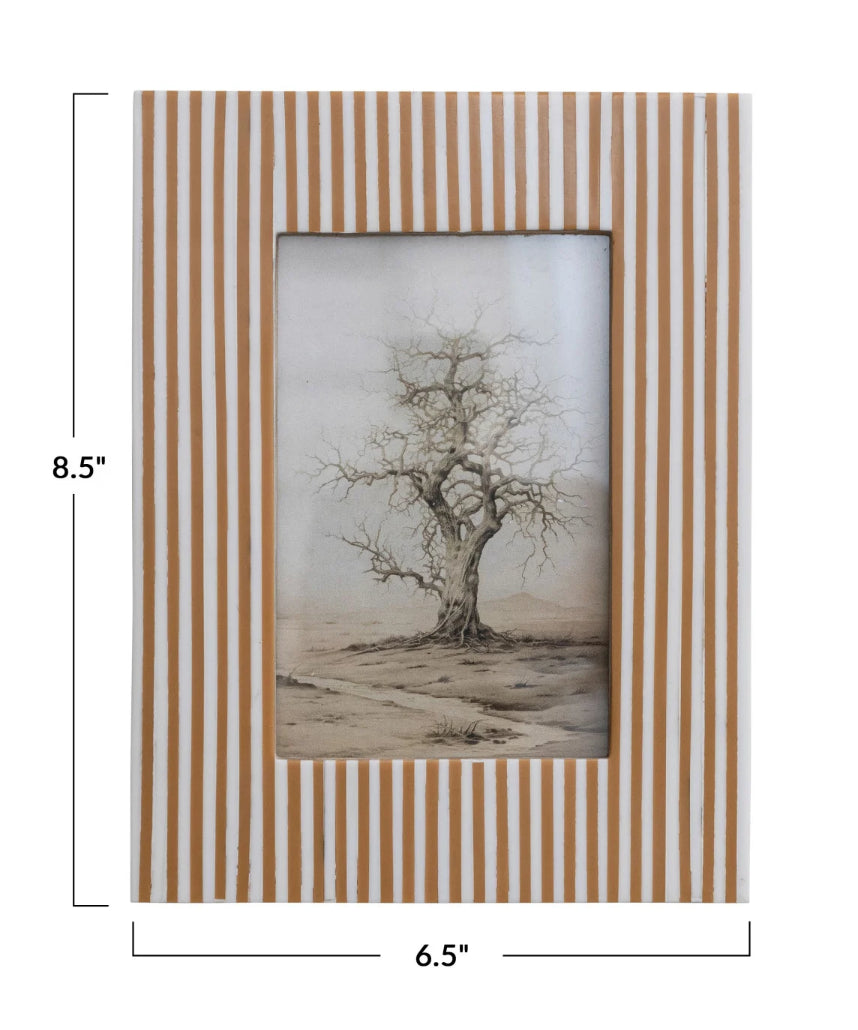 Resin Striped Framed
