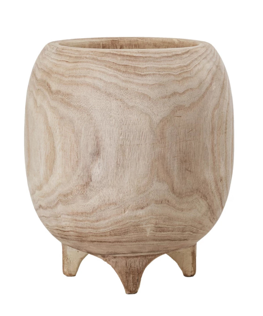 Paulownia Wood Footed Planter