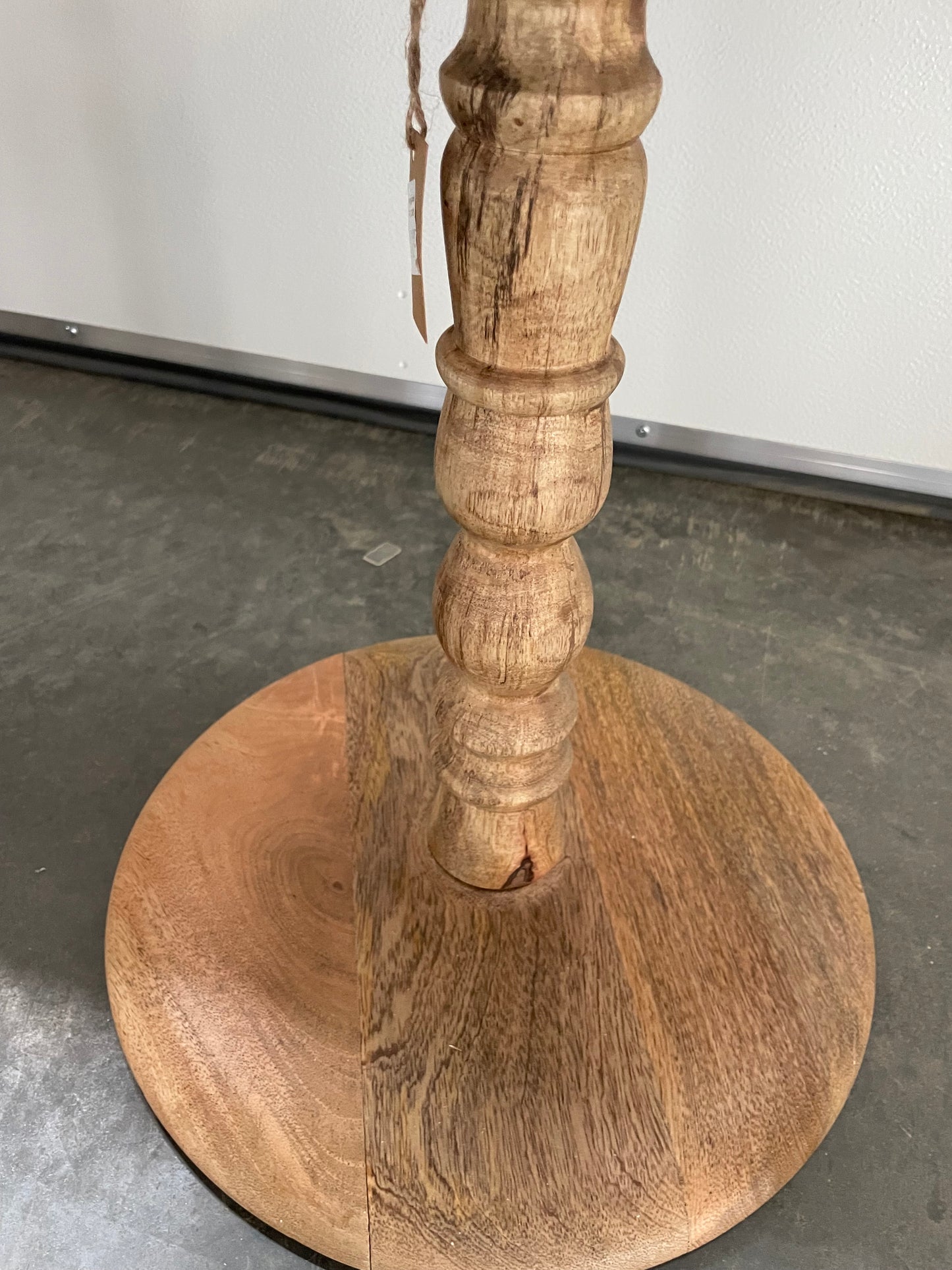 16” Round Hand-Carved Mango Wood side Table