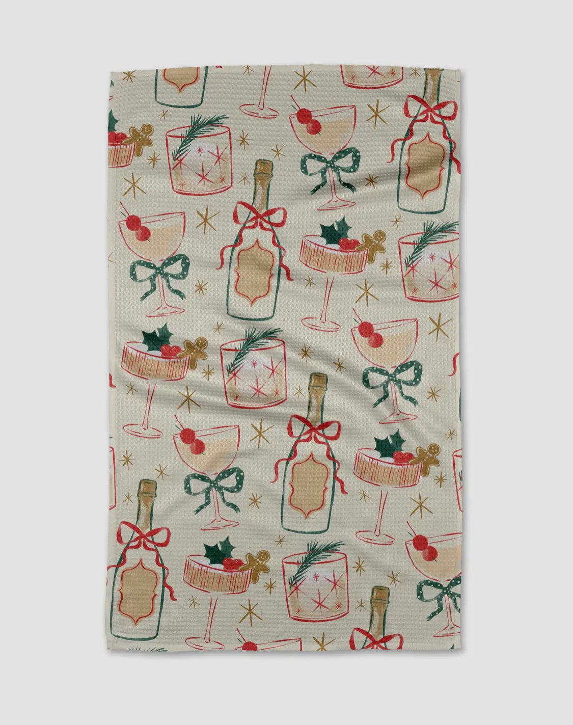 Christmas Cocktails Tea Towel
