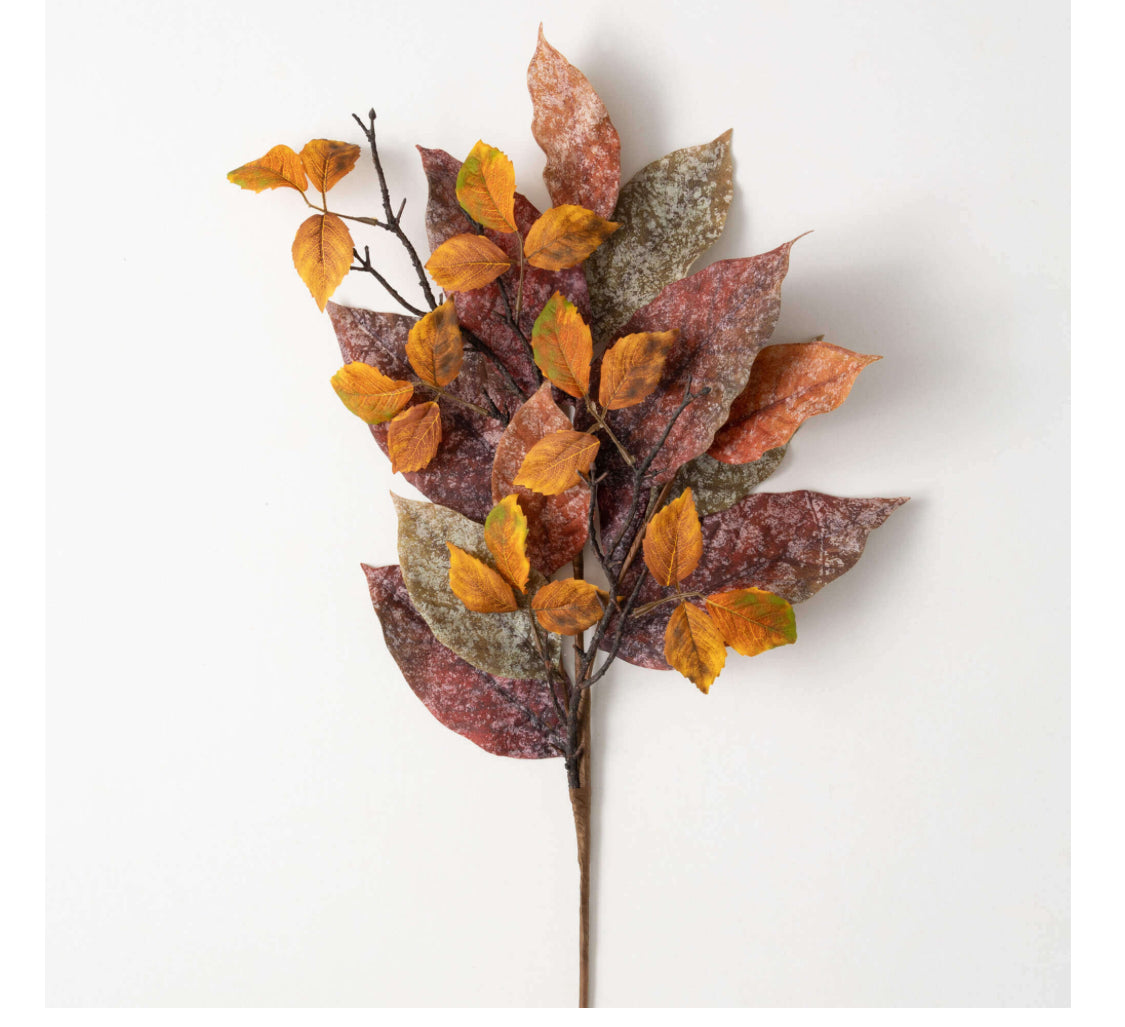 Warm Fall Mixed Leaf Spray