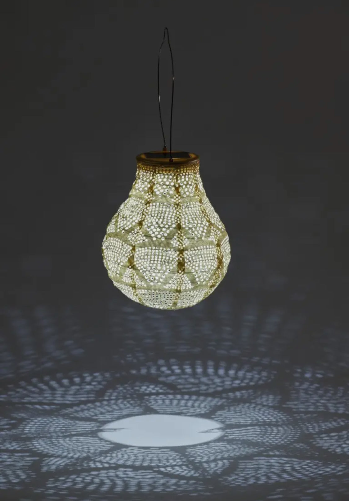 Stella Bulb 8”Solar Lantern-Pearl Wave