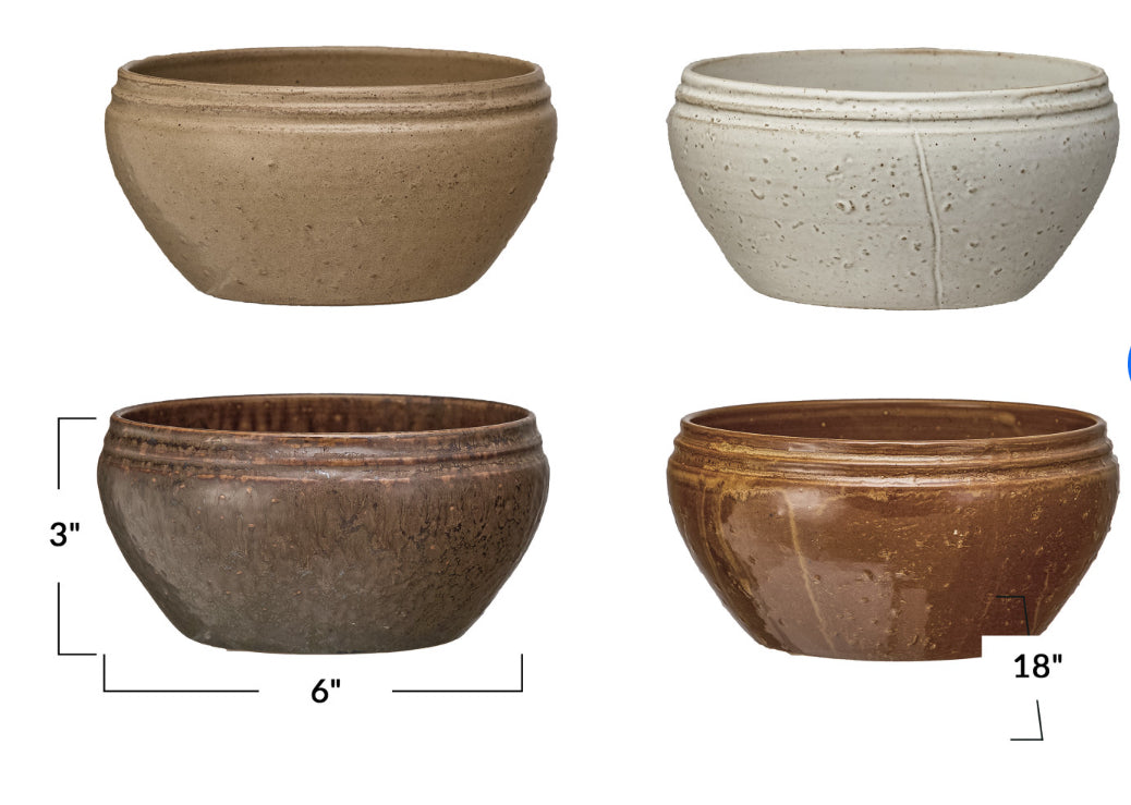 Stoneware Vintage Reproduction Bowl