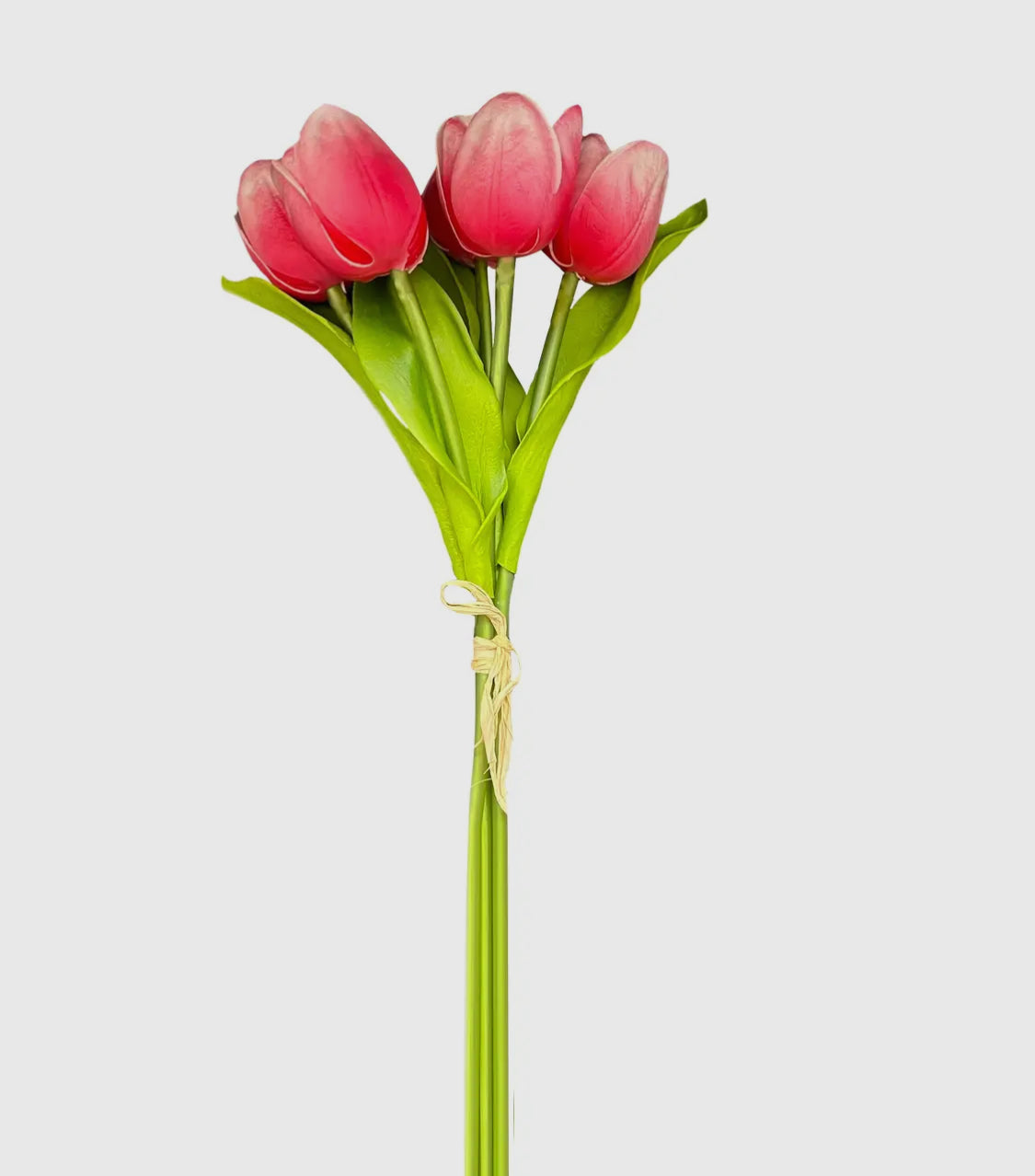 Fuchsia Real Touch Open Tulips x5 Stems