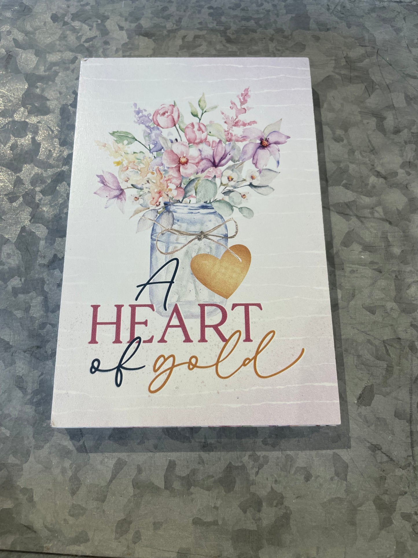 A Heart of Gold Keepsake Card-Grandmother
