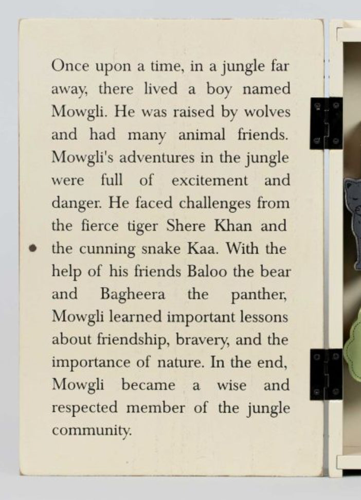 “The Jungle” Wood Storybook