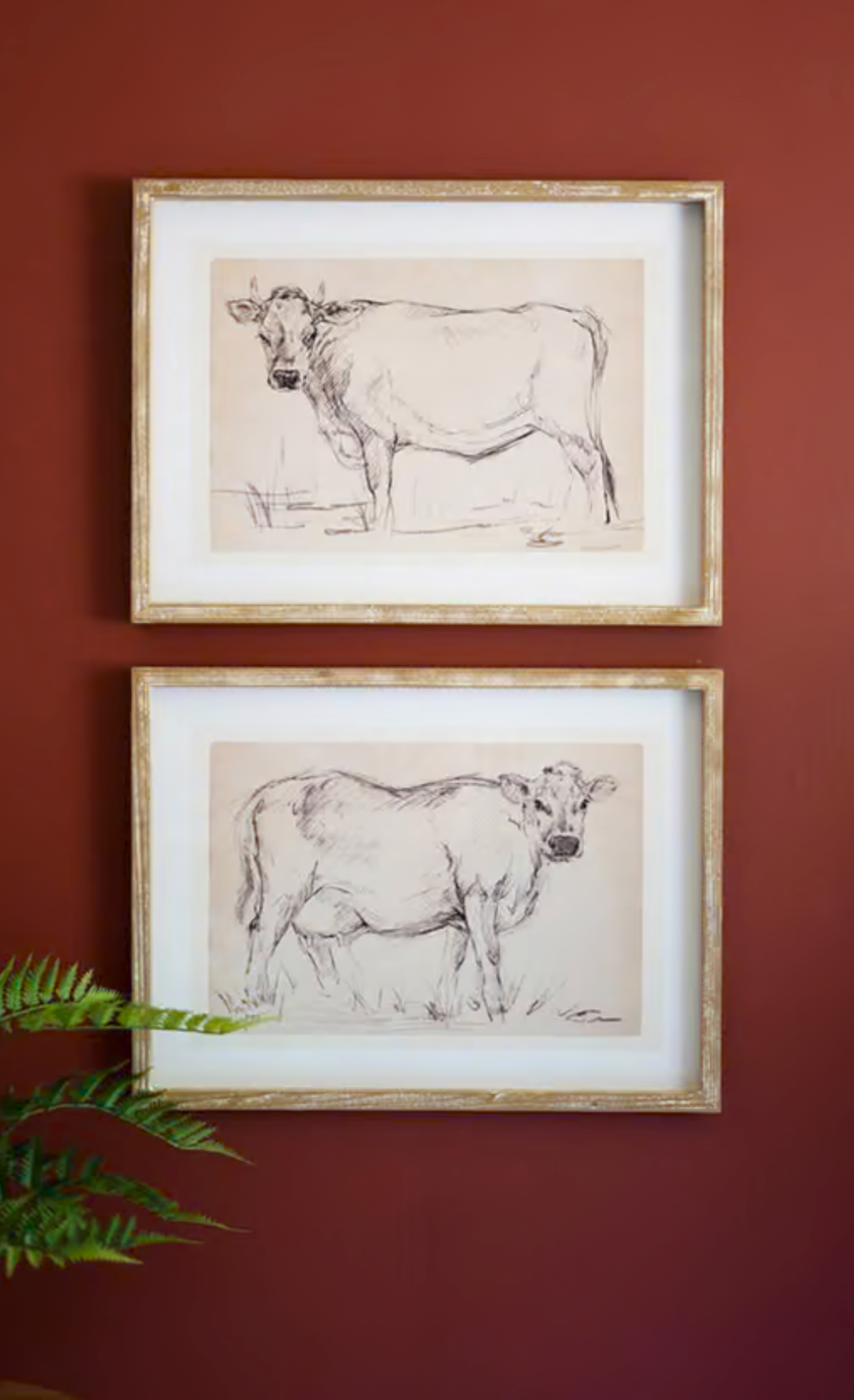 Cow Print Under Glass