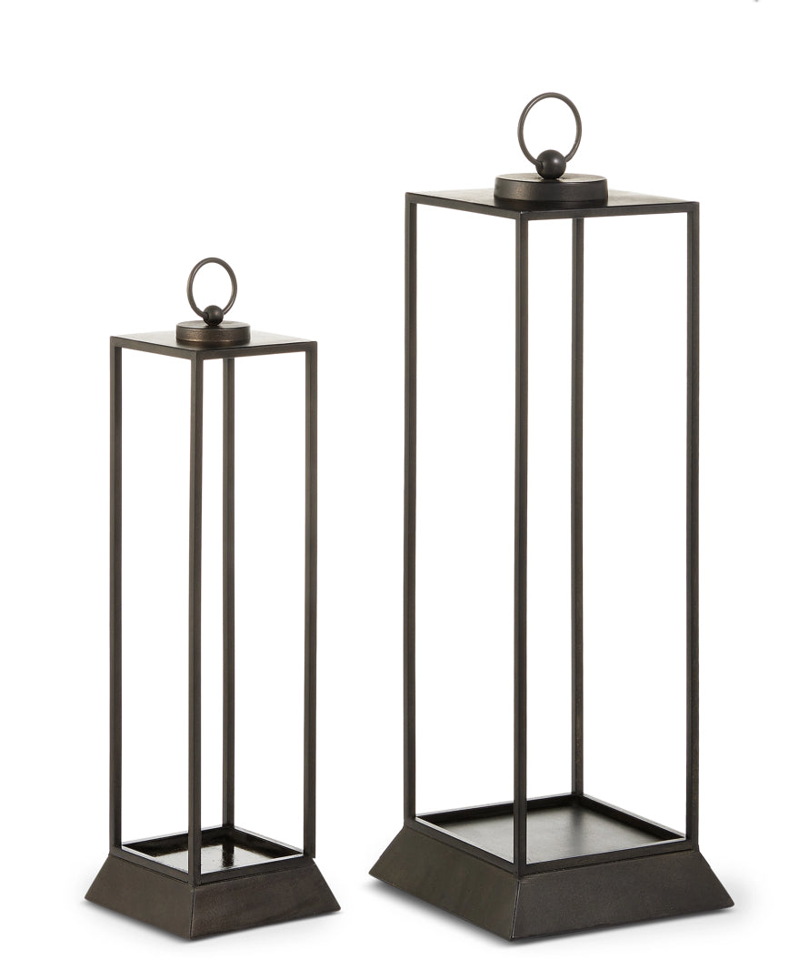 19.75” Open Black Lantern