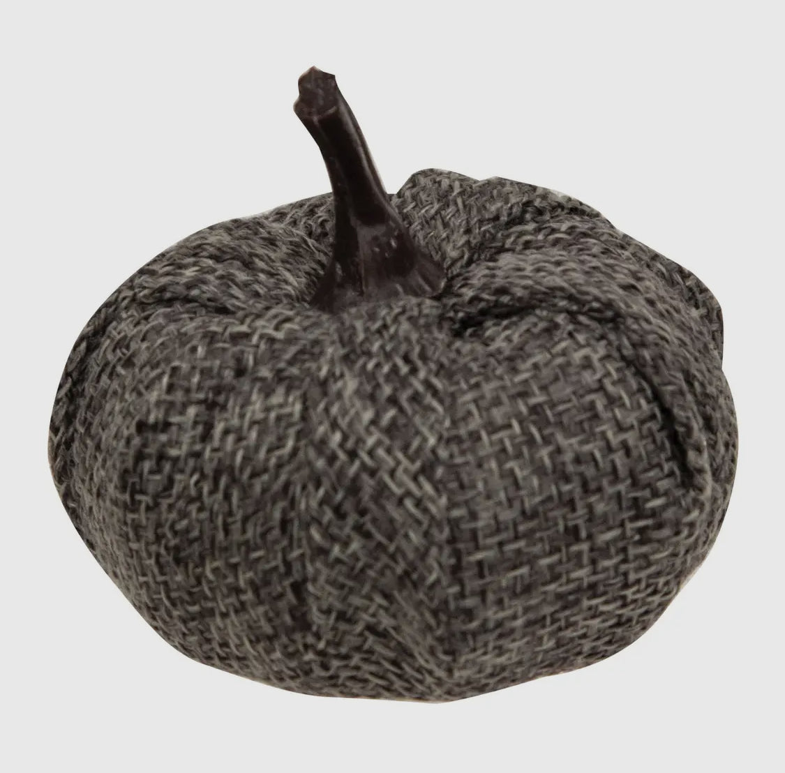 Cream & Gray Burlap Pumpkins set/9