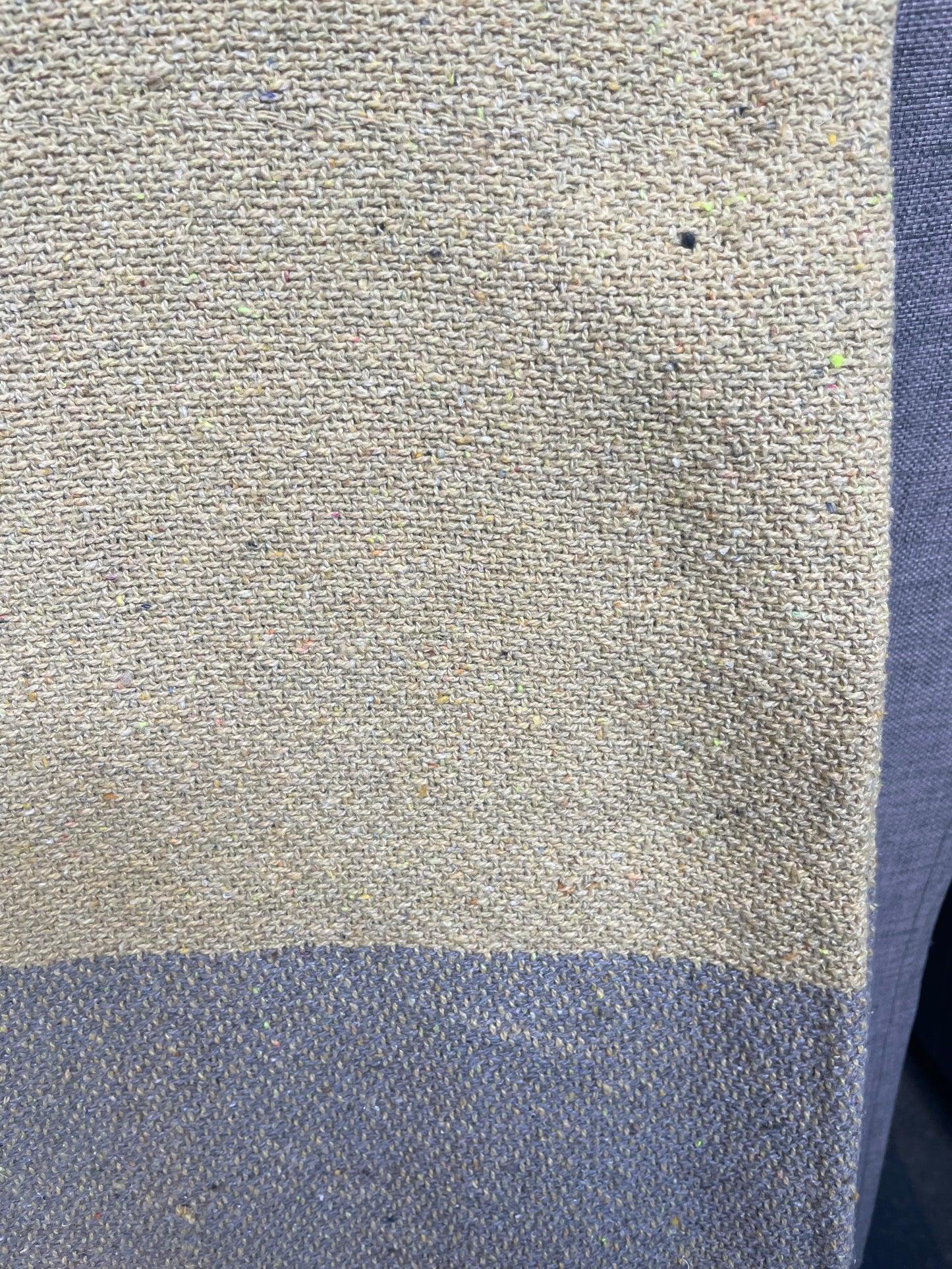 Mustard Recycled Cotton Throw w/Tassels