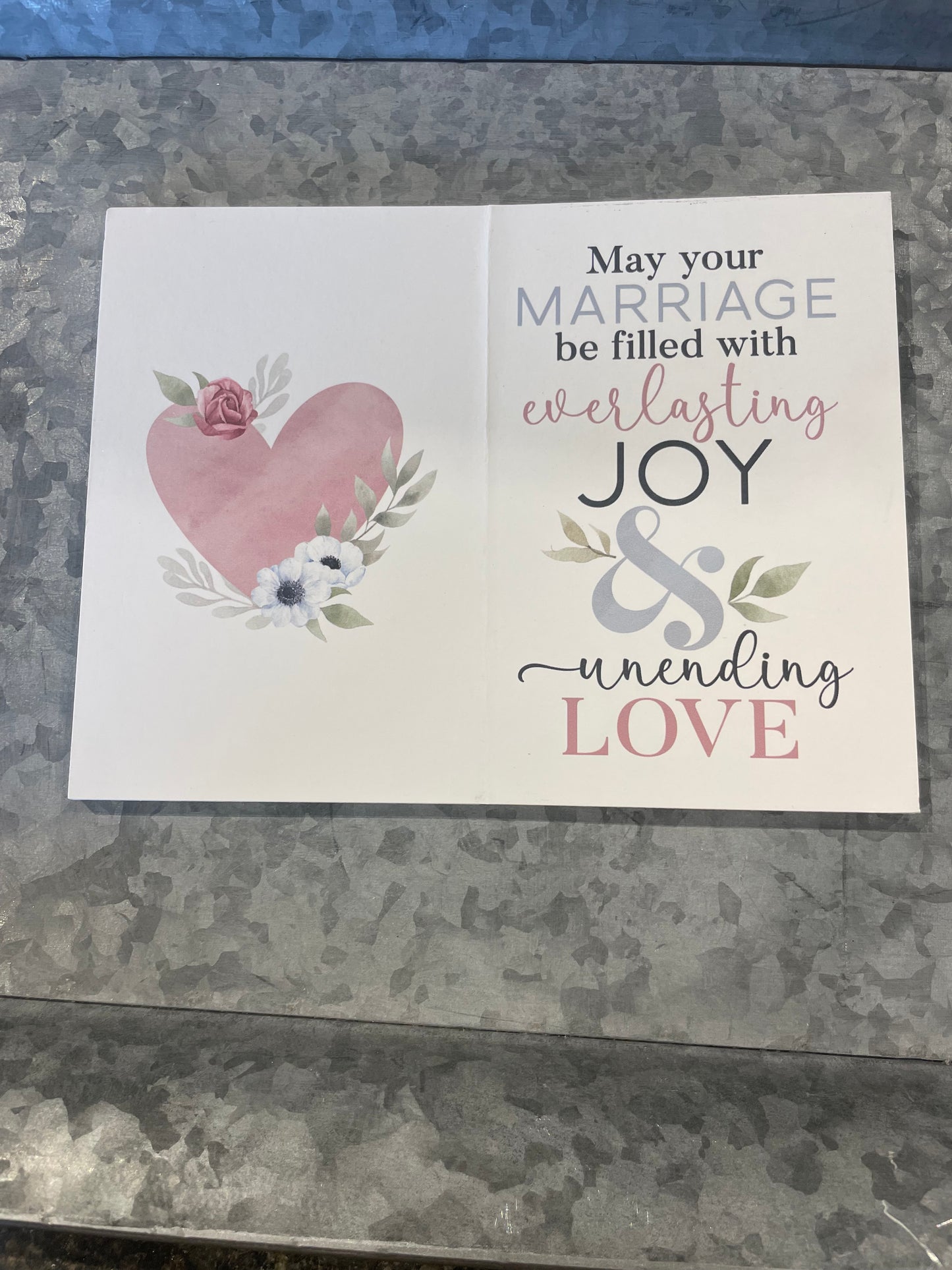 The two shall become one Keepsake Card