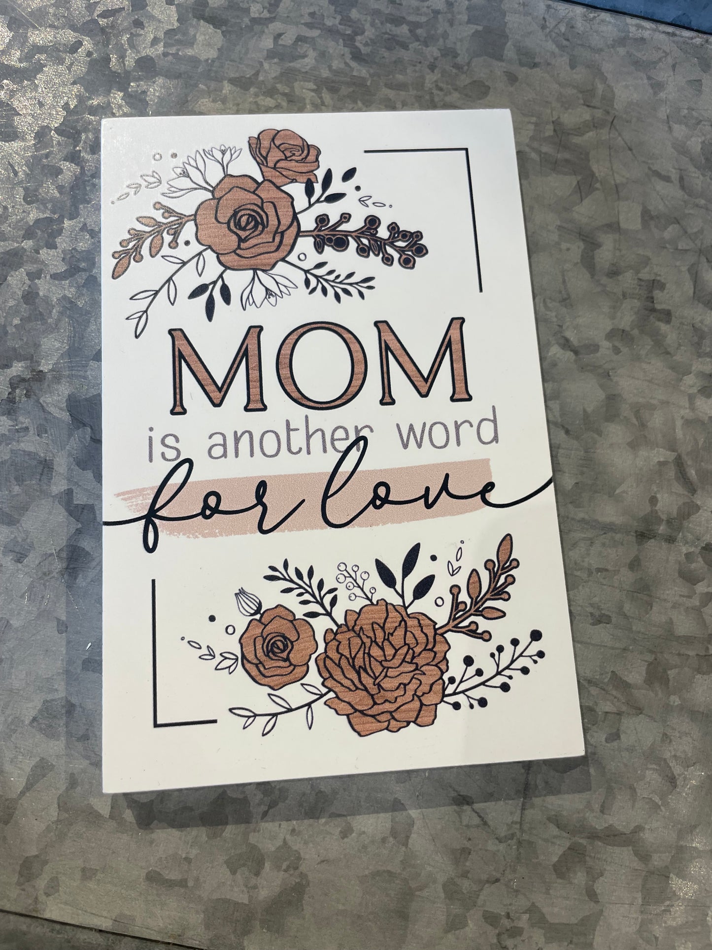 Mom is another word for love Keepsake Card