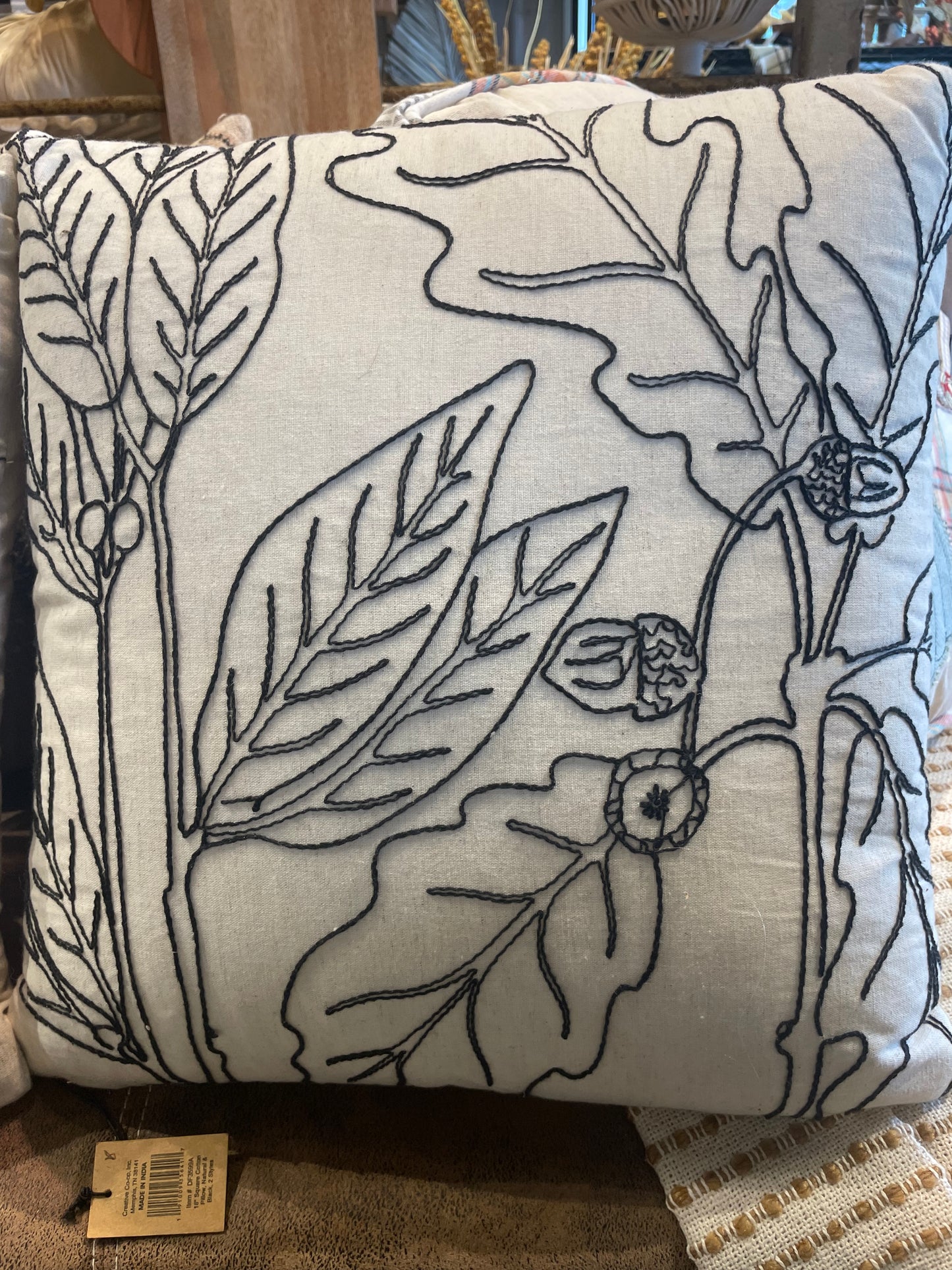 18” Square Cotton Pillow-2 Styles