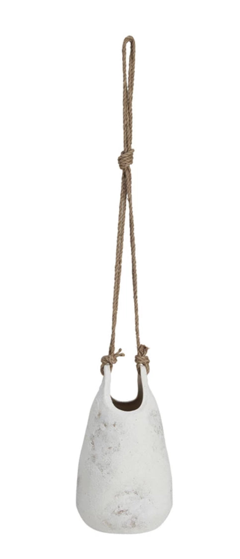 Hanging Coarse Stoneware Planter