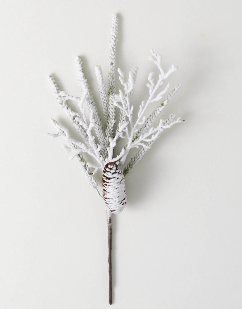 Flocked Pine Twig Stem