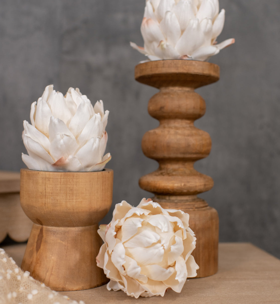 3.5” Cream Artichoke Head