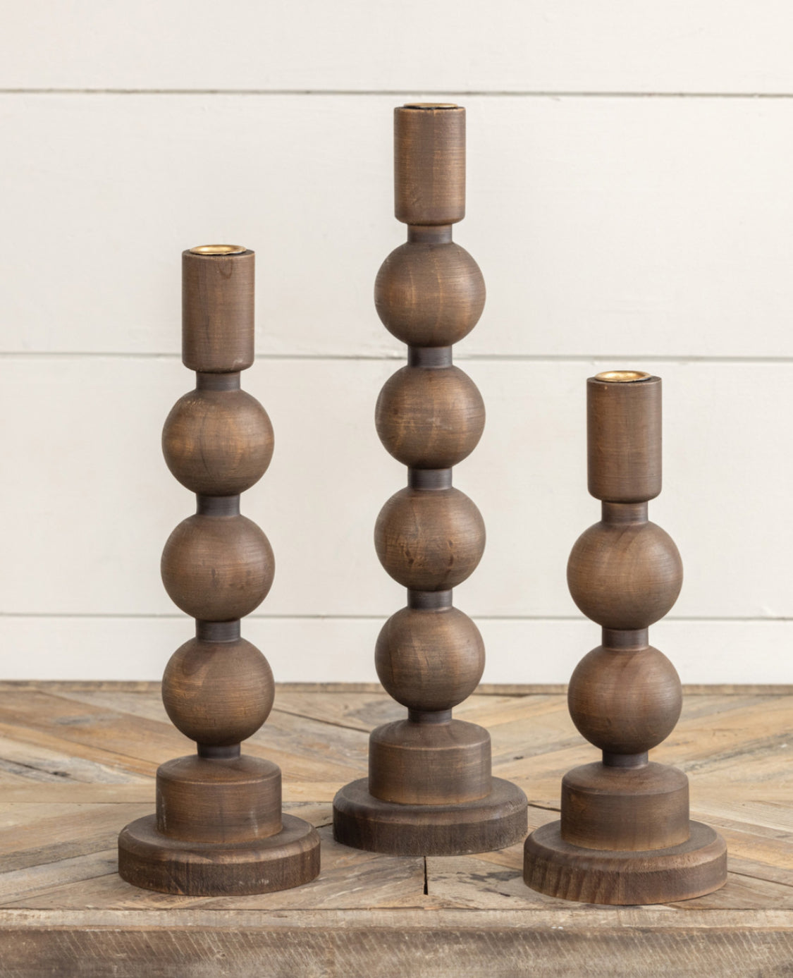 16.25” Bonded Wood Taper Candle Holder