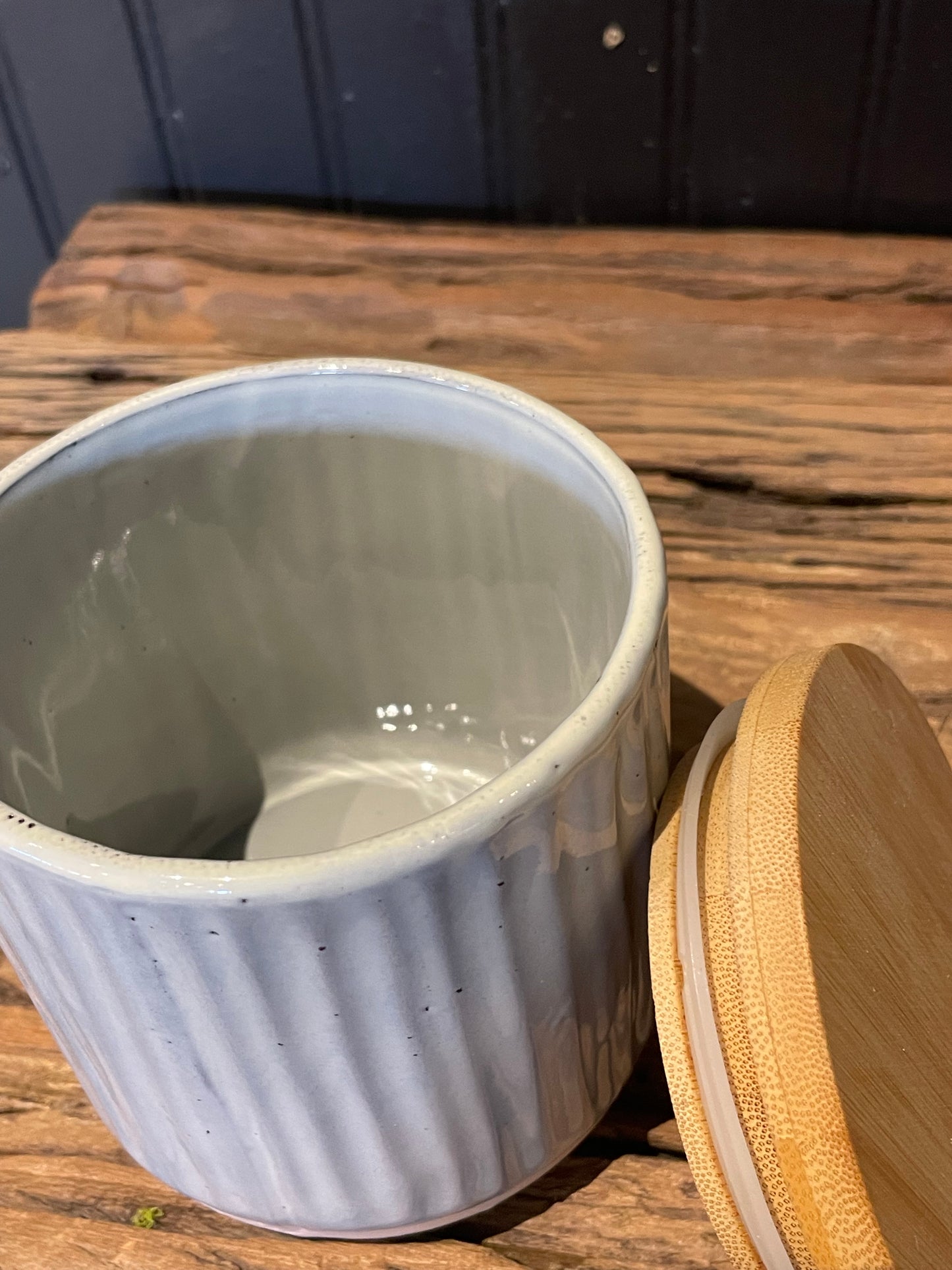 Grey Canister w/Accents