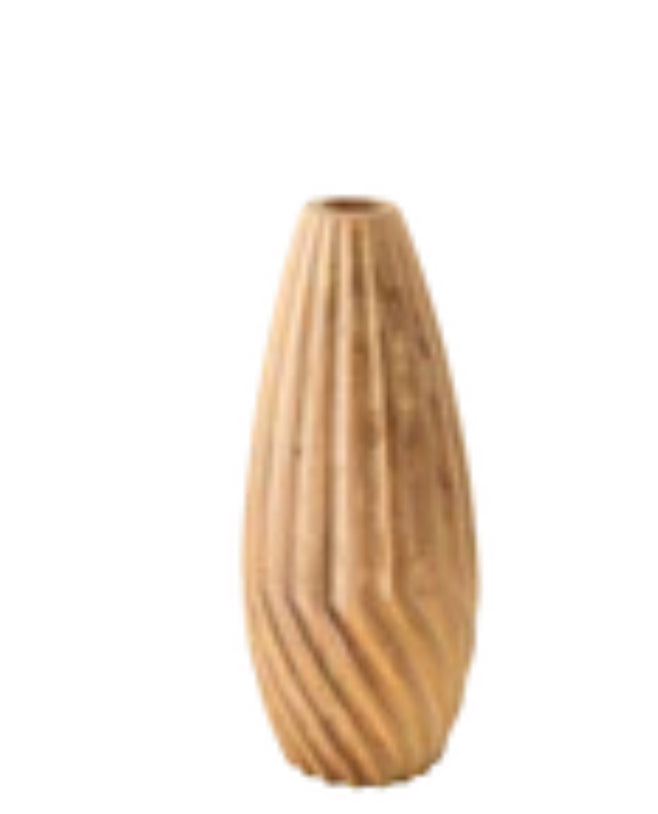 9.25” Wood Vase