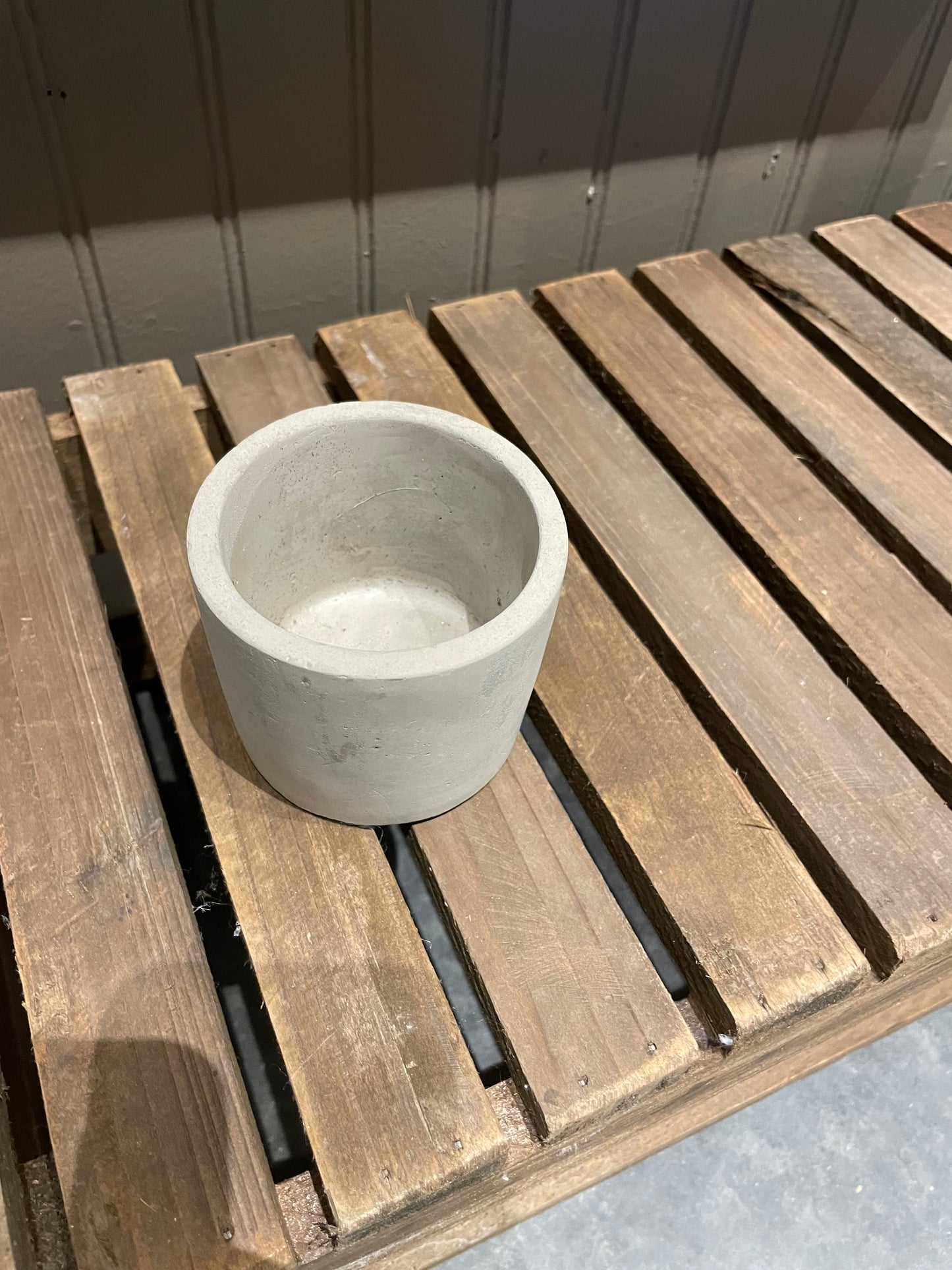 Concrete 3” Cylander Pot