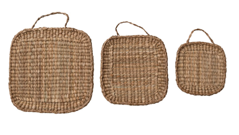 Hand-Woven Bankuan Trivet w/Handle-Med