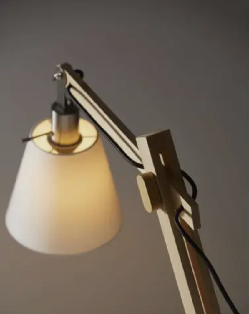 Natural Wood Floor Lamp