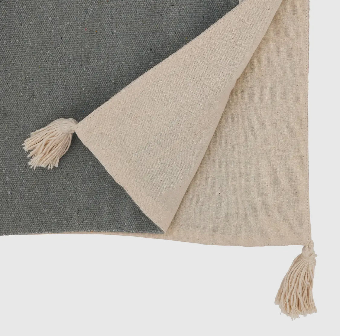 Grey Whipstitch Banded Runner