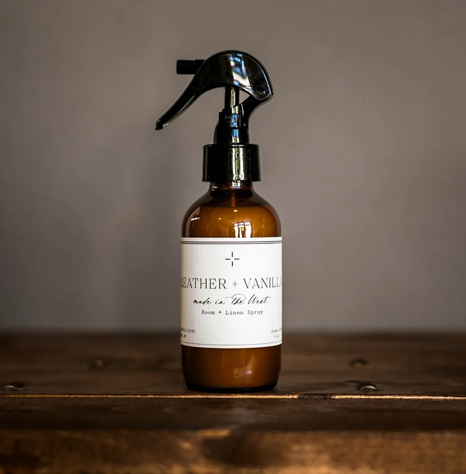 Leather + Vanilla Room Spray