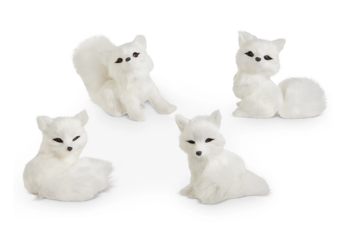 5” White Fox Ornament