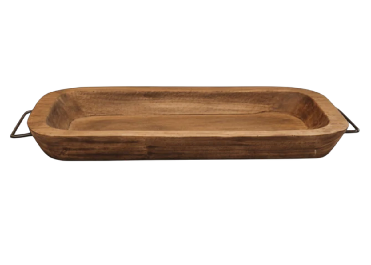 Brown Dough Bowls w/Handles