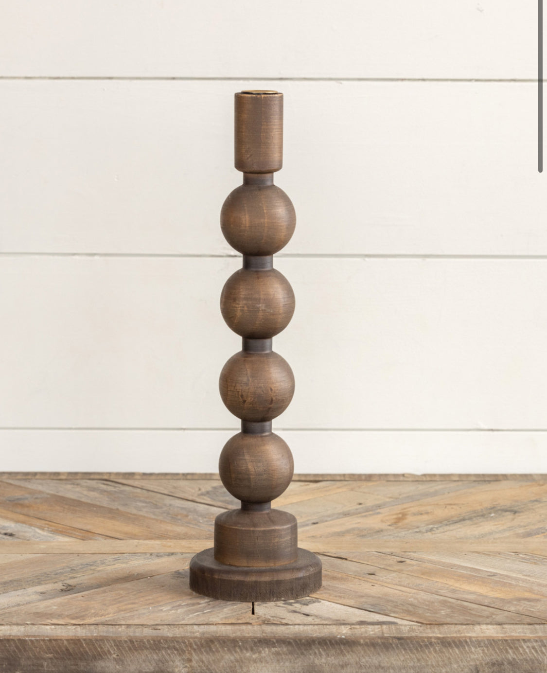 16.25” Bonded Wood Taper Candle Holder
