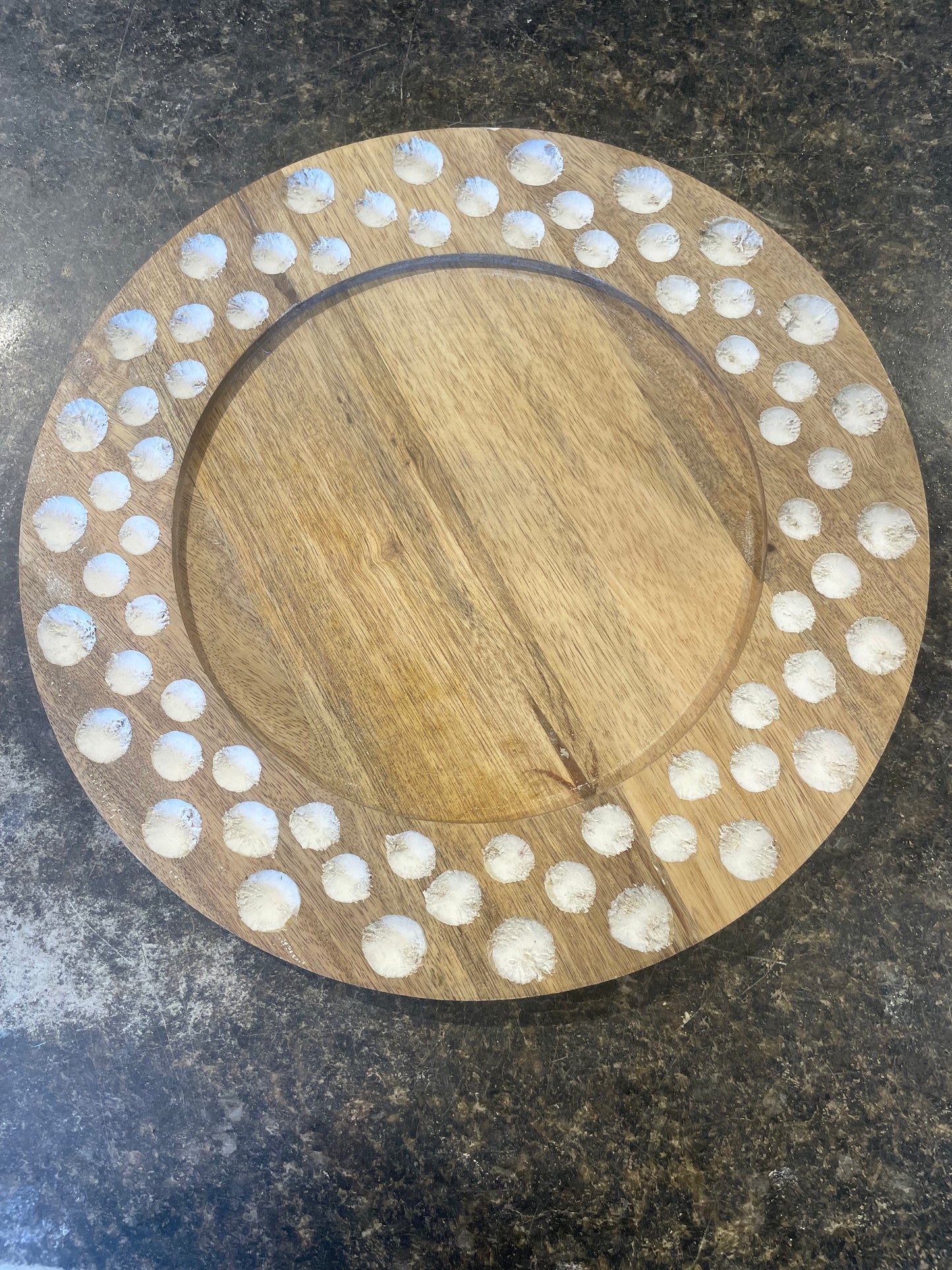 Wood Decorative charger