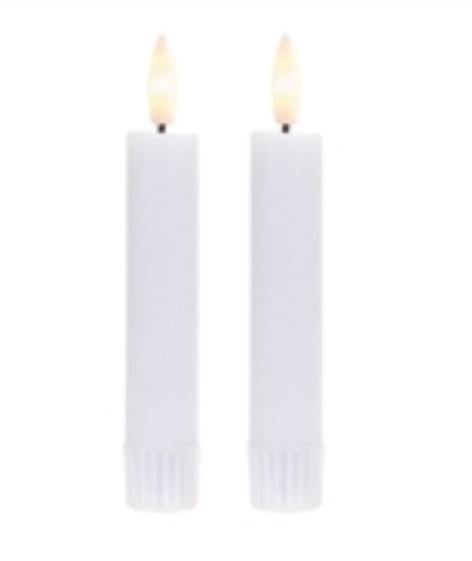5” White Taper Candle